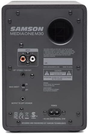 Samson M30 MediaOne Powered Studio Monitor Pair