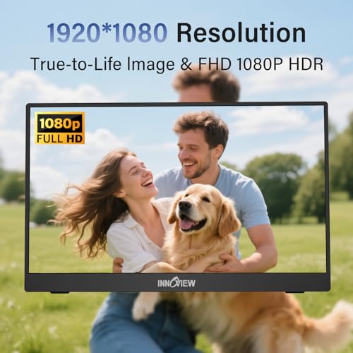 InnoView Portable 15.6-Inch FHD IPS External Monitor — main product image