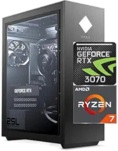 HP OMEN 25L RTX 3070 Ryzen 7 Gaming PC+Mousepad — main product image