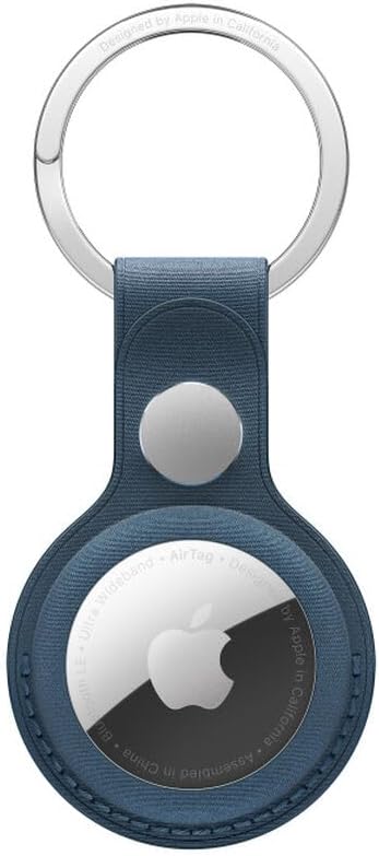 Apple AirTag FineWoven Pacific Blue Key Ring — main product image