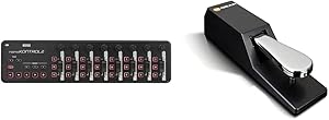 Korg NanoKONTROL2 Slim USB Controller with M-Audio SP-2 Pedal
