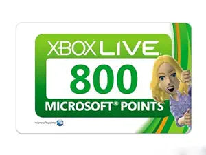 Microsoft LIVE CARD 800 Points Xbox 360 — main product image