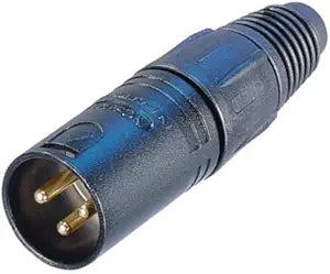 Neutrik NC6MX-B 6-Pin XLR Connector Gold Contacts Black