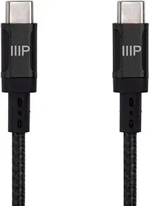 Monoprice 138878 USB-C to USB-C 2.0 Cable 6ft 3-Pack