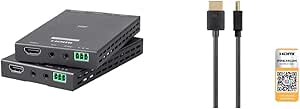Monoprice Blackbird 4K Pro HDBaseT Extender Kit with HDMI Cable