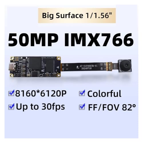 Kexextory IMX766 50MP USB2.0 Distortion-Free Camera Module — main product image