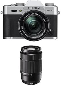 Fujifilm X-T10 Silver Camera w/ 16-50mm & 50-230mm Lens Kit