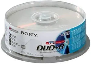 Sony 25DPR120BSP 16X DVD+R Spindle Pack