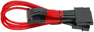 NZXT CB-43SATA-R Sleeved Molex to 3 SATA Cable Red