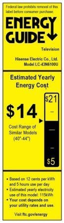 Sharp LC-43N6100U - 43" 4K Ultra HD Smart LED TV - Refurbished