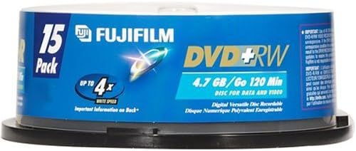 Fujifilm 25322076 DVD+RW 4.7GB 120min Rewritable Discs