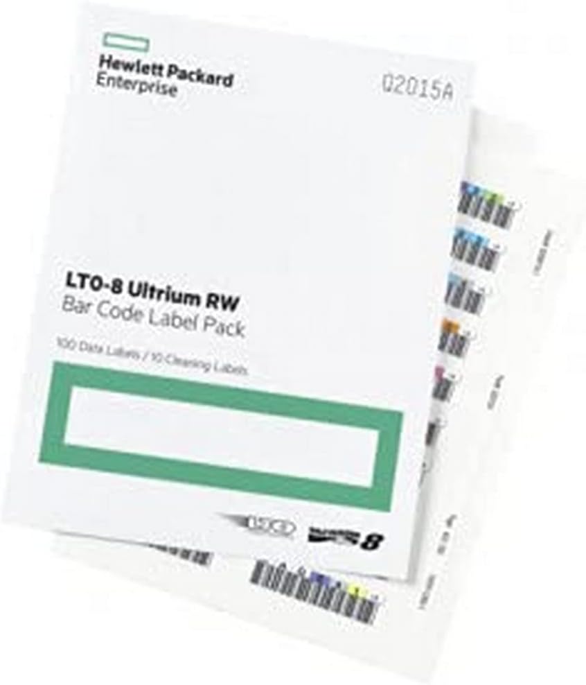 HP Q2015A LTO-8 30TB RW Bar Code Label Pack