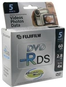 Fujifilm 25302910 DVD-R Camcorder Discs - 2.8GB, 5-Pack