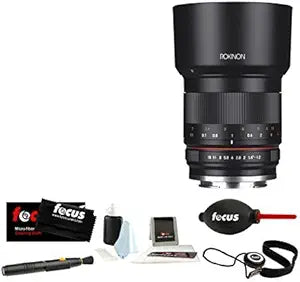 Rokinon 50mm f/1.2 Lens Sony E with Bundle