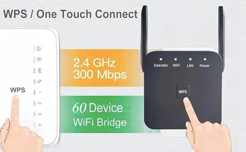 FRWRJQ WiFi Extender with Ethernet Port and WPS Setup — main product image