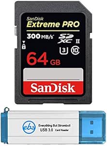 SanDisk SD_Extreme_Pro_UII_R3 64GB UHS-II SD Card Bundle