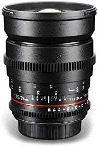 Samyang 8809298885755 VDSLR 24mm T/1.5 Sony E-Mount Lens