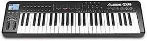 Alesis QX49 49-Key USB MIDI Keyboard Controller Pads — main product image