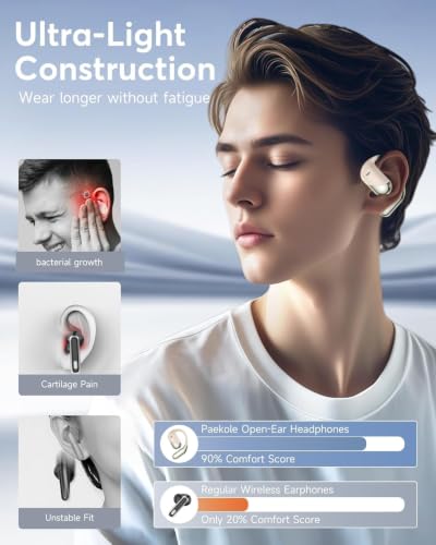 Paekole Open-Ear Bluetooth Earbuds with Translation — main product image