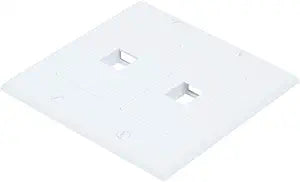 Monoprice 106829 2-Gang Keystone Wall Plate White — main product image