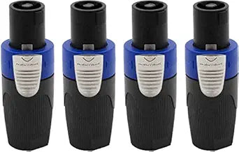 Neutrik NL4FX 4-Pole speakON Cable Connector 4-Pack