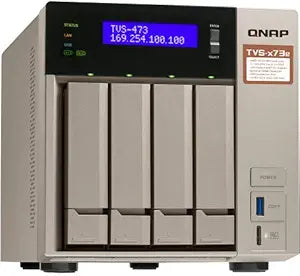 QNAP ASISP57 Turbo NAS TVS-473e 16GB 1TB SSD+8TB HDD