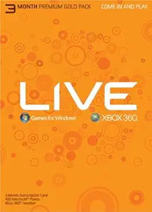 Microsoft 52N-00003 Xbox 360 Live 3-Month Gold Subscription — main product image