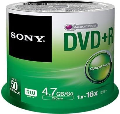 Sony 50DPR47SP 16x DVD+R 4.7GB 50-Pack Spindle