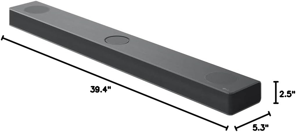 LG S80QR 5.1.3ch Soundbar: Dolby Atmos, Rear Speakers, Black