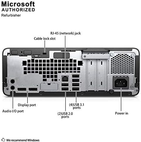 HP HP ProDesk 600 G3 SFF i5 Desktop & 21.5" Monitor (Renewed)