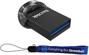 SanDisk 256GB_FD Ultra Fit USB 3.1 Flash Drive w/ Lanyard — main product image