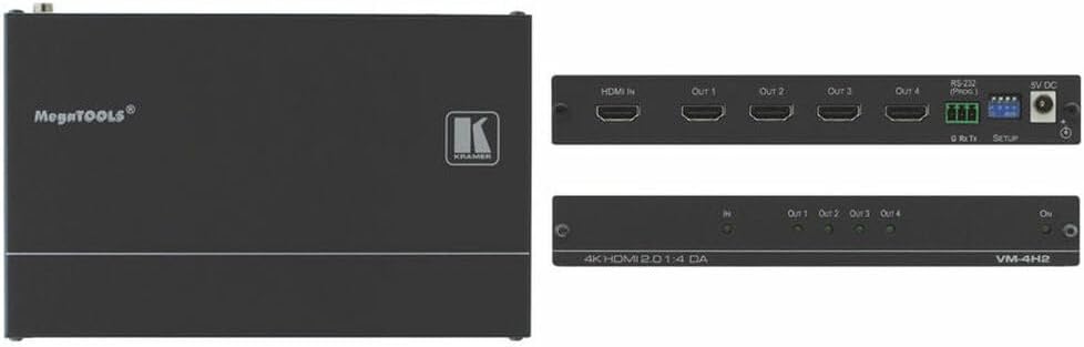 Kramer 10-80408090 VM-4H2 HDMI Distribution Amplifier 4K