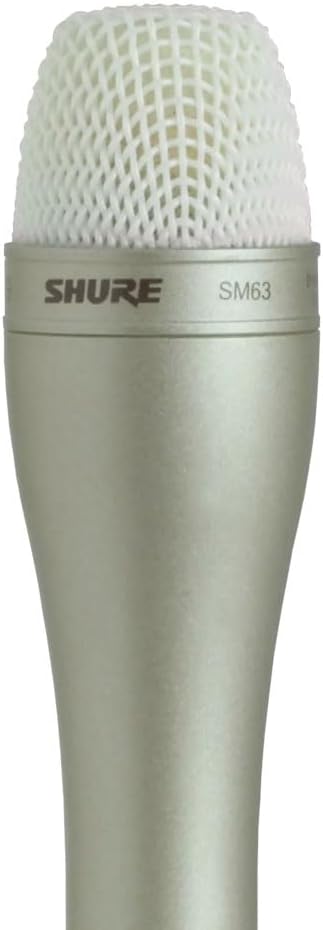 Shure SM63 Omnidirectional Dynamic Vocal Microphone Champagne