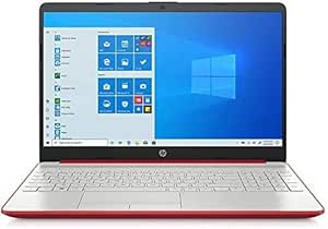 HP 15 Laptop Pentium Gold 4GB/128GB SSD Red