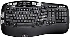 Logitech 920-002018 Wireless Keyboard K350 Ergonomic Wave Design