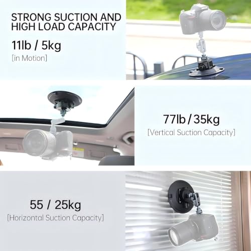 RC SUCKER 4.5-Inch Vacuum Suction Cup Camera Car Mount — main product image