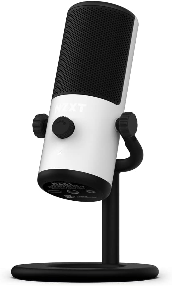 NZXT AP-WMMIC-W1 Capsule Mini USB Microphone White — main product image
