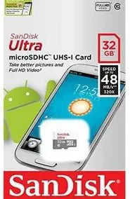 SanDisk SDSQUNB-032G-GN3MN 32GB Ultra MicroSD Card (25 Pack)