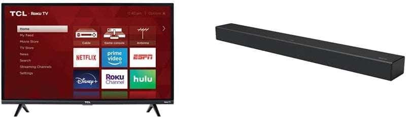 TCL 32S327 32-inch Roku Smart TV & Sound Bar — main product image