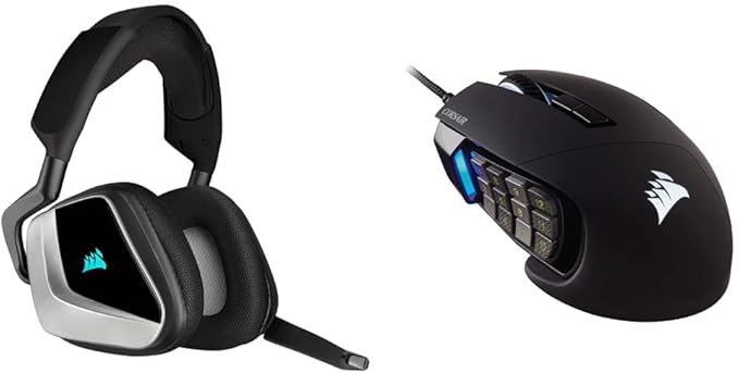Corsair Void RGB Elite Wireless Gaming Headset & Scimitar Mouse