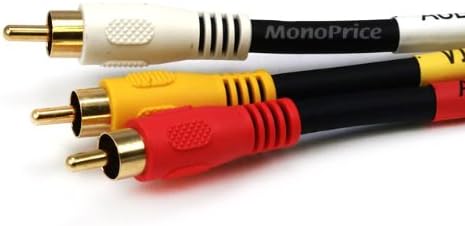 Monoprice 4681 1ft RCA Stereo Video Composite Cable