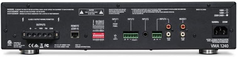 JBL Pro NVMA1240-0-US VMA1240 240W Mixer/Amplifier with Bluetooth