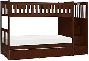 Lexicon Rowe Reversible Step Bunk Bed Storage Boxes Cherry — main product image