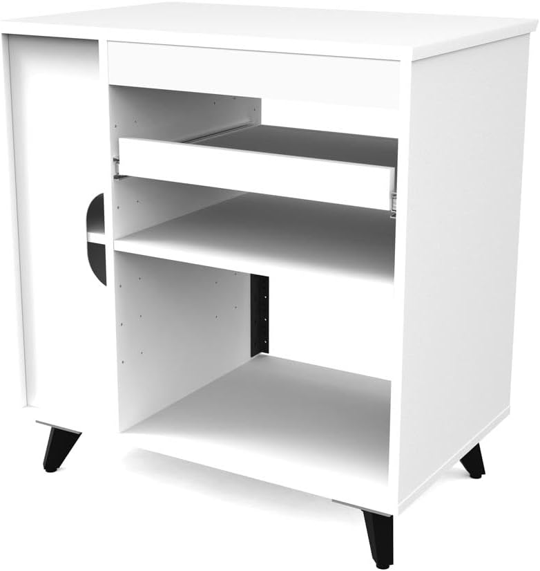 Glorious 246885 Modular Side Rack White Studio Furniture