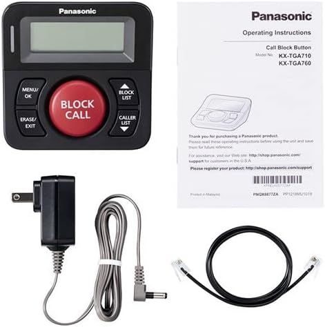 Panasonic KX-TG3101B Talking Caller ID Corded Phone