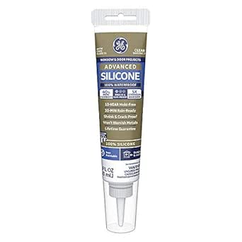 GE GE500 2.8 oz Clear Silicone Window Door Caulk — main product image