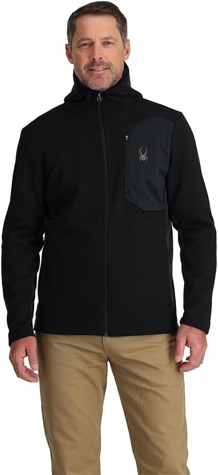 Spyder 38A485322 Men's Bandit Full Zip Hooded Fleece Jacket — main product image