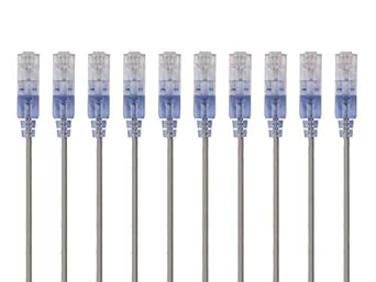 Monoprice Cat6A Ethernet Patch Cable SlimRun 10-Pack