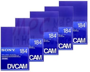 Sony LYSB004MCLTKC-ELECTR PDV-184N DVCAM Tape 5-Pack