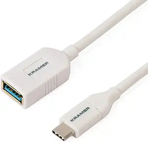 Kramer ADC-USB31/CAE USB-C to USB-A Adapter Cable White